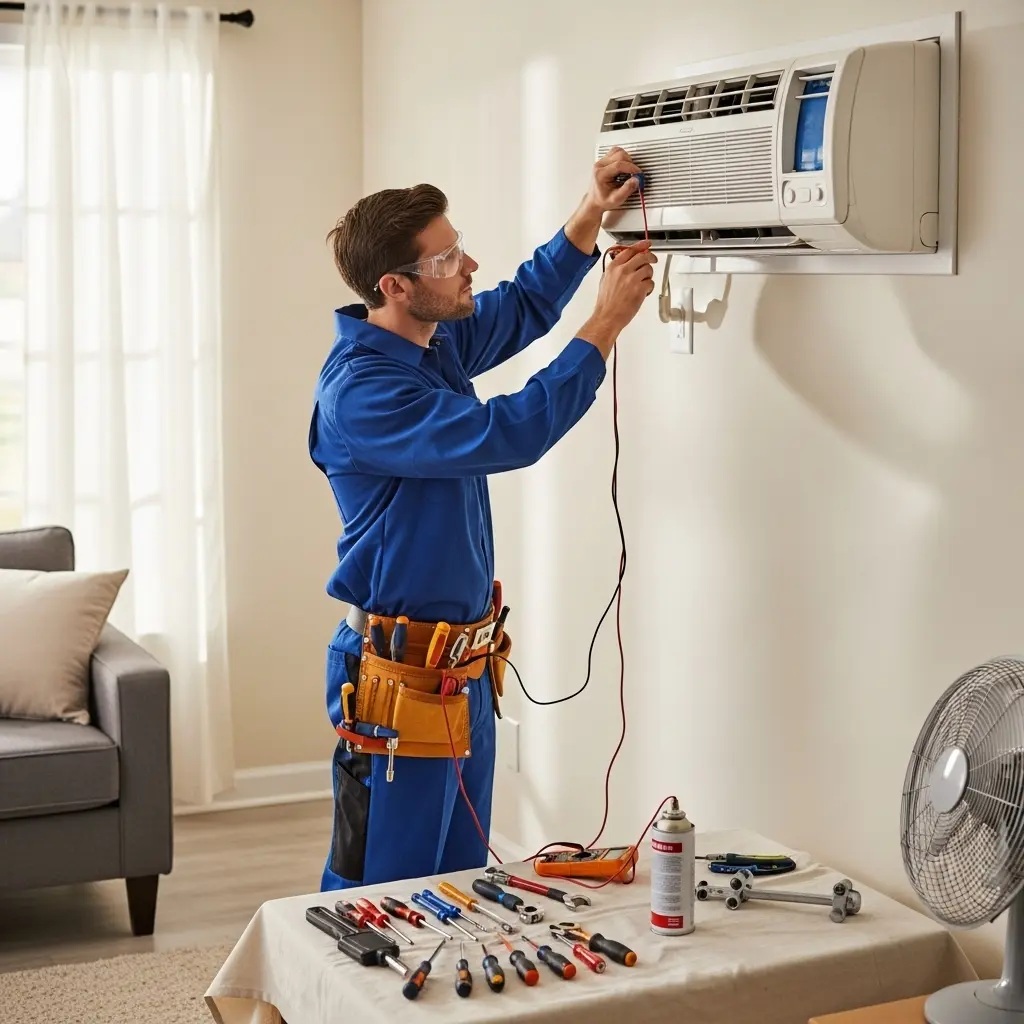 Altındağ Arçelik Arçelik klima gaz dolumu ve bakım – Enerji verimliliği artırıldı. - Teknik servis örneği